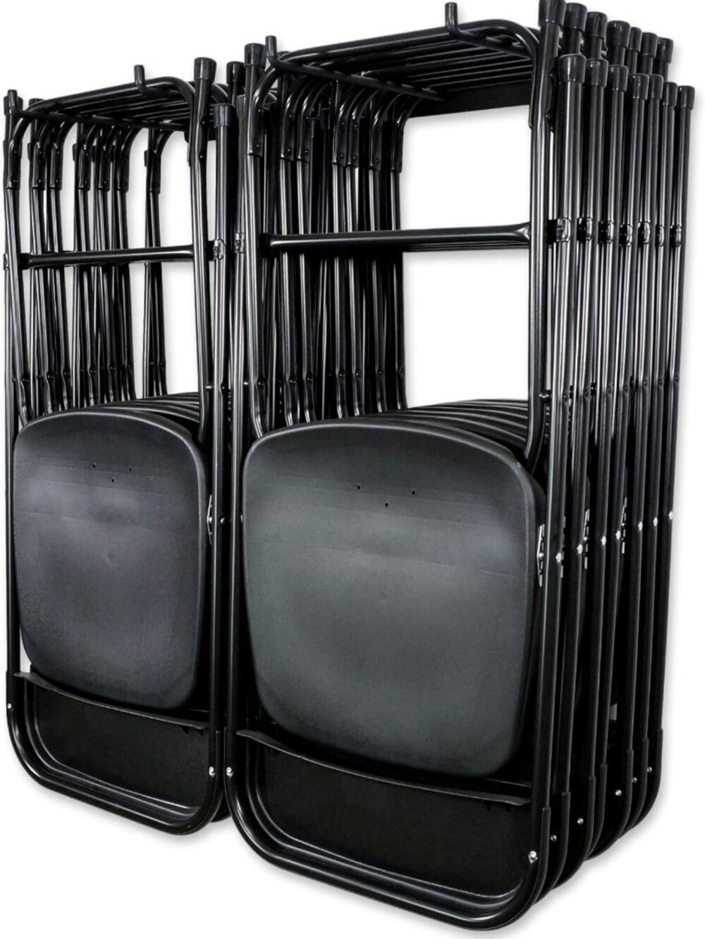 Heavy Duty Double Chair Storage Rack - 2 Pack, Organize Folding, Patio & Beach